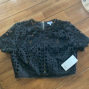 Tobi Black Crop Top**Brand New**